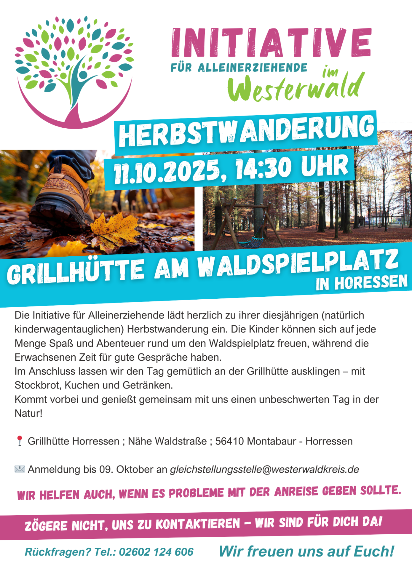Der Flyer beinhaltet mit Bildern untermalt alle Informationen der Pressemitteilung.