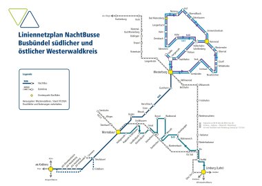 Liniennetzplan Nachtbusse